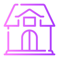 house gradient icon