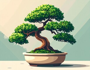 bonsai tree in a pot
