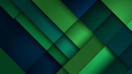 Obraz premium Emerald Green Geometric Abstract Background for Corporate Use with Modern Design Elements and Subtle Depth Effects