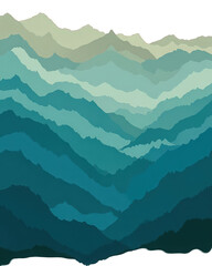 Abstract Mountain Range Gradient Background