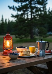 Twilight Campfire Breakfast