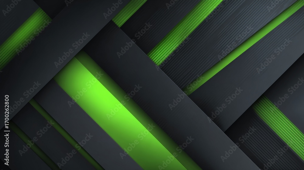 Poster abstract neon green background with professional style and textured stripes for modern design projec