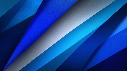 Obraz premium Abstract Business Background in Ultramarine Tones with Light Play on Geometric Shapes and Textures
