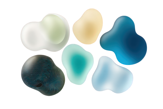 Abstract Colorful Blob Shapes