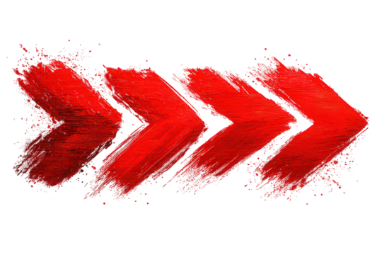 Dynamic Red Arrows On Black Background - Powered by Adobe