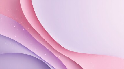 Soft Pastel Background with Gentle Waves in Light Pink and Lavender for Professional Layout Designs