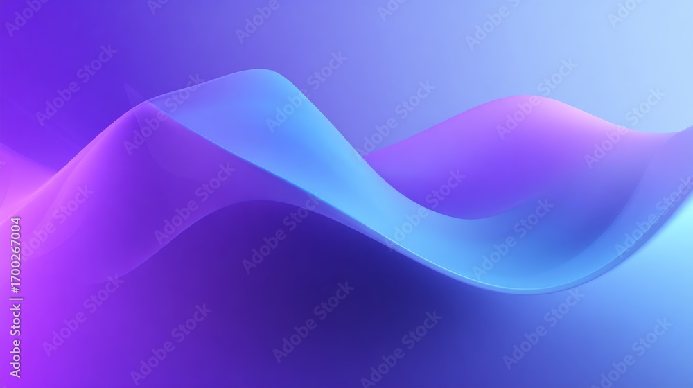 Aufkleber smooth gradient flow with abstract waves in corporate color palette for modern background use