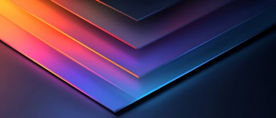 Obraz premium Colorful Gradient Glass Layers with Transparent Effect for Corporate Backgrounds and Designs