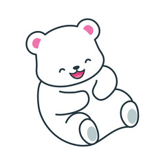 Cute and adorable Polar Bear illustration