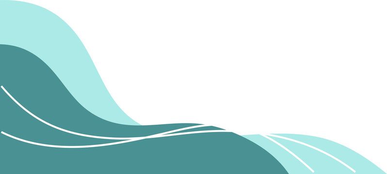 Modern abstract green wave decorative background - Powered by Adobe