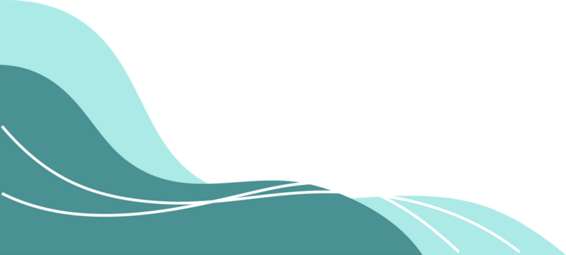 Modern abstract green wave decorative background