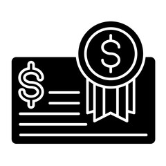 Certificate  Icon Element For Design	