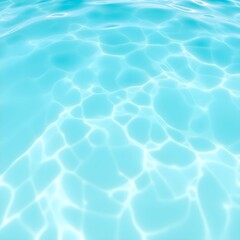 Obraz premium Close-up view of shimmering turquoise water with sunlight creating bright patterns on the surface.