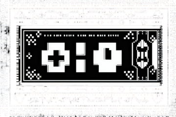 Abstract Design With Symbols And Text