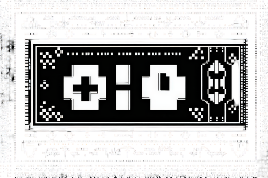 Abstract Design With Symbols And Text