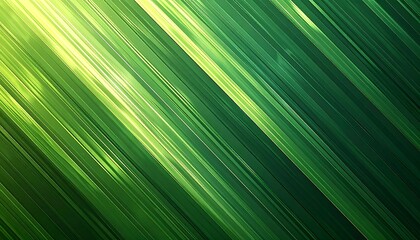 Fototapeta premium Diagonal lines create a vibrant green and yellow abstract design.