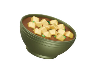 mapu tofu icon 3d illustration render