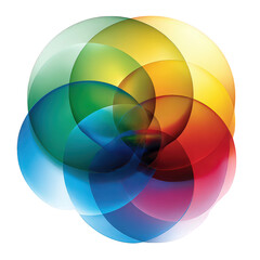 Obraz premium Abstract Colorful Interlocking Circles