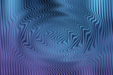 Abstract blue and purple wavy lines creating a swirling vortex pattern with a futuristic and metallic feel