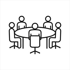 Business teamwork icon vector
