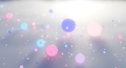 Soft bokeh lights abstract background with pastel colors and gentle glow subtle defocused elements