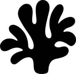 Coral Silhouette Vector Illustration Ocean Sea Design