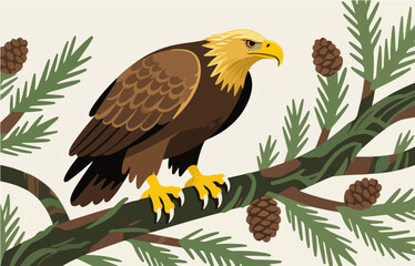 Bird close-up vector image