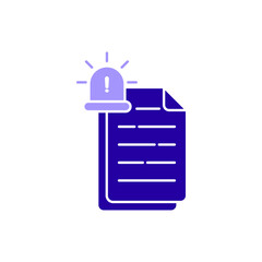 Obraz premium Icon a Incident Report, isolated against a clean background.