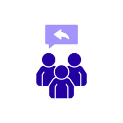 Obraz premium Icon a Response Team, isolated against a clean background.