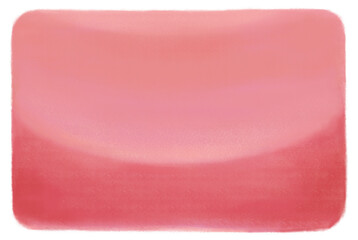 水彩で描かれたやさしい赤色のガラス容器のようなグラデーション背景素材