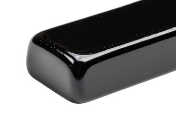 Close Up View Of Polished Black Rectangular Object