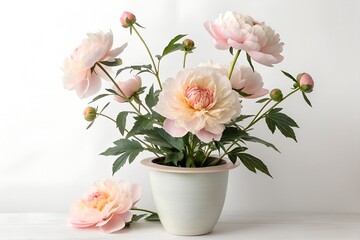 pink roses in a vase