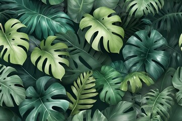 Tropical Leaves Seamless