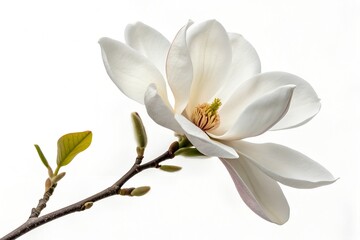 Obraz premium white magnolia flower isolated