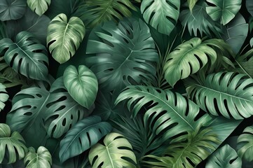 Tropical Leaves Seamless