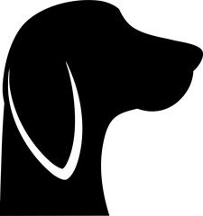 Dog Silhouette Vector Illustration Pet Animal Design