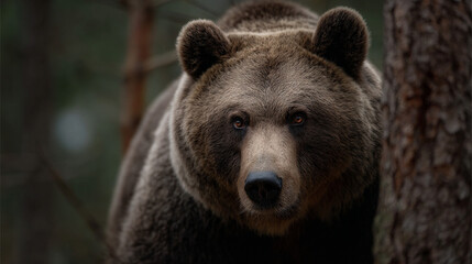 Fototapeta premium Brown bear portrait.