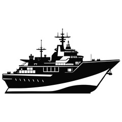 Obraz premium vector illustration of a ship