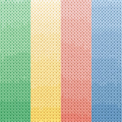 Four Vertical Bands of Green Yellow Pink and Blue Pixelated Gradient Background