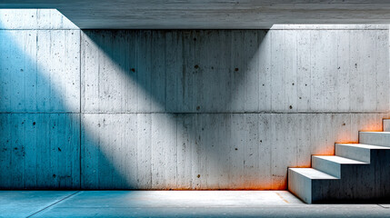 Brutalistische Architektur mit geometrischen Formen, Betonflächen und klaren Linien. Moderne Gebäude, Licht und Schatten, architektonische Details und urbanes Design. Perfekt für Kunst und Editorials.