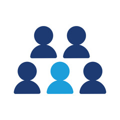 group colored icon vector design good for web or mobile app