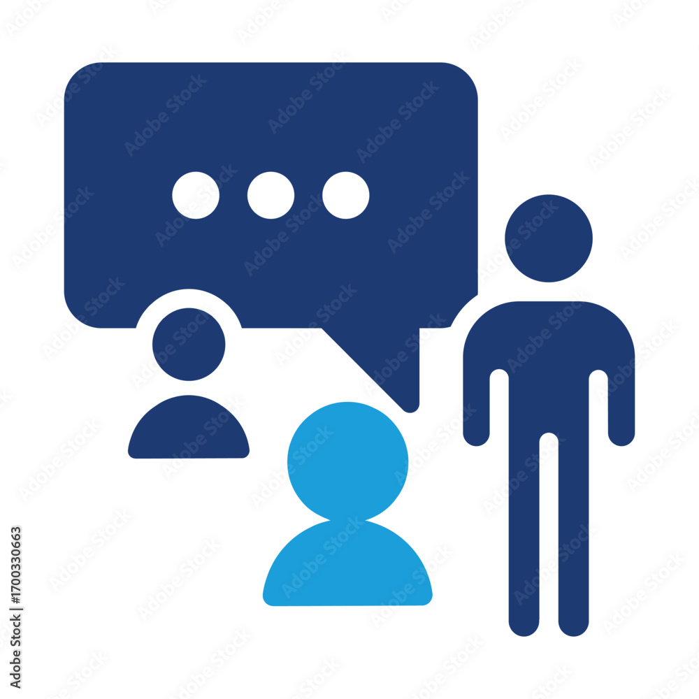 Poster team instruction colored icon vector design good for web or mobile app