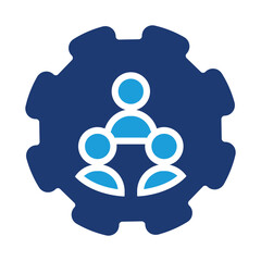 team colored icon vector design good for web or mobile app