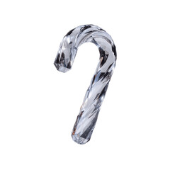 Crystal Candy Cane Festive Holiday Decoration