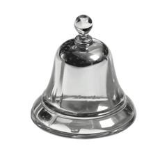 Polished Glass Bell Elegant Tabletop Decor