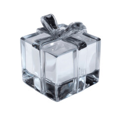 Crystal Gift Box with Bow - Elegant Present Decoration