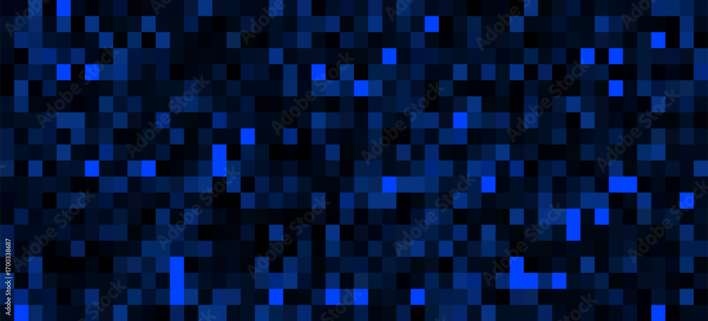 Wall mural this image features a vibrant dark blue abstract tech pattern background. the design consists of a n