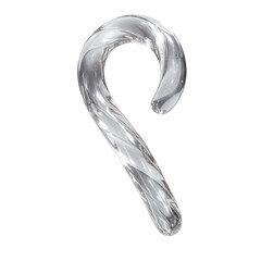 Shiny Glass Candy Cane Ornament - Christmas Decoration