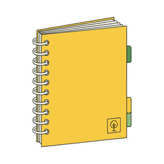 
notebook vector illustration design