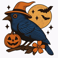 ハロウィンと青い鳥